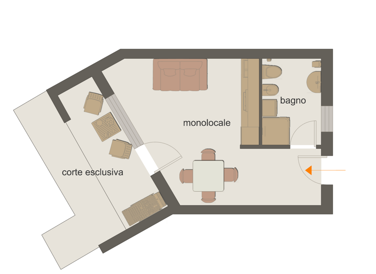 Studio zum Kauf 178.000 € 1 Zimmer 40 m² Malcesine 37018