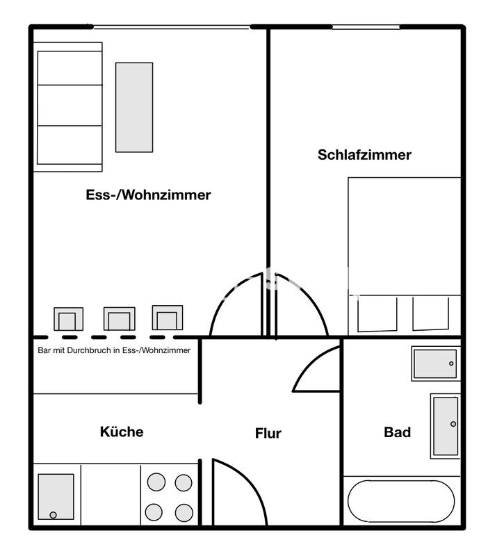 Studio zur Miete 750 € 2 Zimmer 44 m²<br/>Wohnfläche 1.<br/>Geschoss Universität 80799