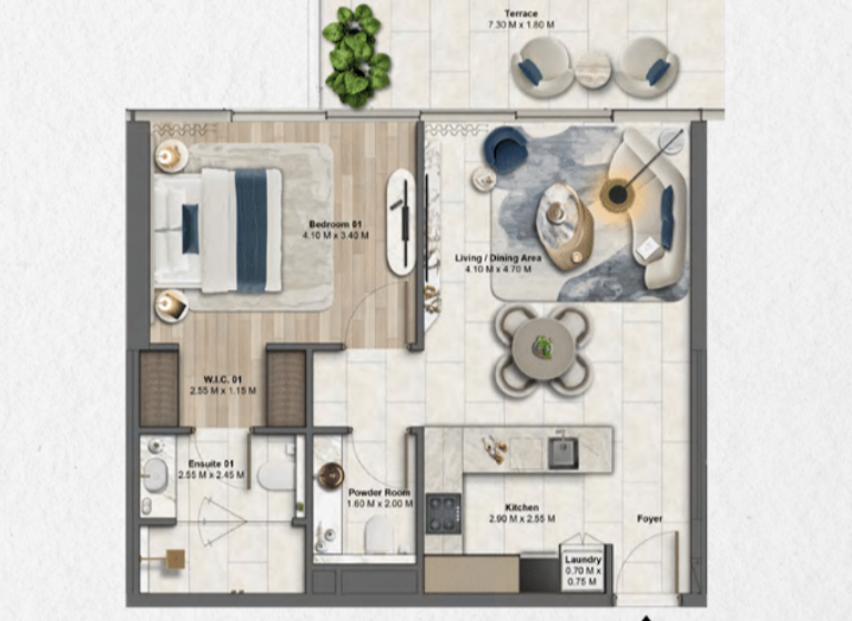 Wohnung zum Kauf - Erstbezug 673.400 € 2 Zimmer 79 m² Dubai