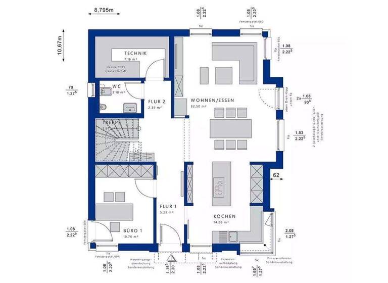 Villa zum Kauf 544.900 € 5 Zimmer 158 m² 597 m² Grundstück Altefähr 18573