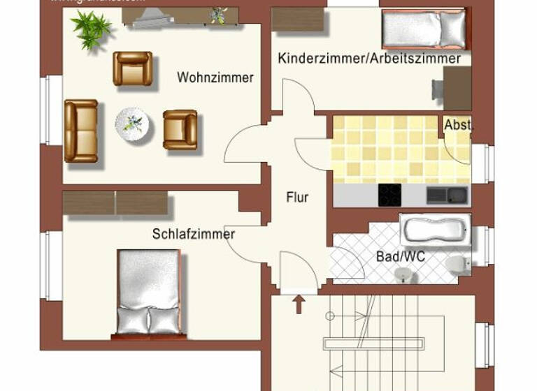 Wohnung zur Miete 308 € 3 Zimmer 58,6 m² EG frei ab 01.06.2026 Bahnhofstraße 3 Groß Leuthen Märkische Heide 15913