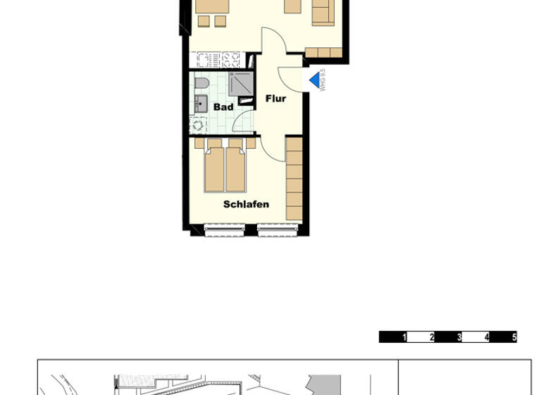 Wohnung zum Kauf - Erstbezug 348.300 € 2 Zimmer 49,9 m² Wesselburer Weg 16 Osdorf Hamburg 22549