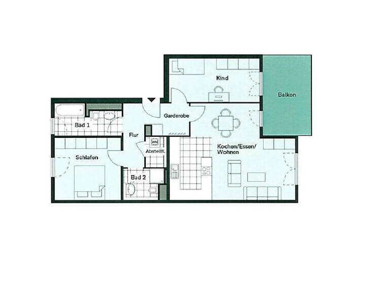 Wohnung zur Miete 1.590 € 3 Zimmer 83,9 m² 2. Geschoss frei ab 01.05.2026 Neustadt Mainz 55118