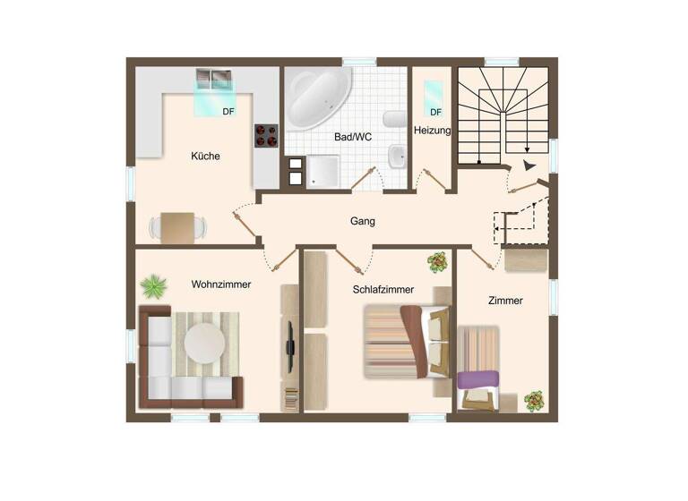 Wohnung zum Kauf 189.000 € 5 Zimmer 102 m² 2. Geschoss frei ab sofort Tuttlingen 78532