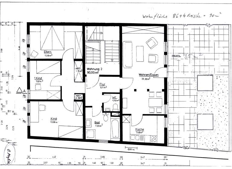Wohnung zum Kauf provisionsfrei 125.000 € 4 Zimmer 90 m²<br/>Wohnfläche 1/3<br/>Geschoss Homberg Homberg 34576