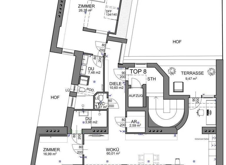 Terrassenwohnung zum Kauf 960.000 € 3 Zimmer 129,3 m² Wien 1030