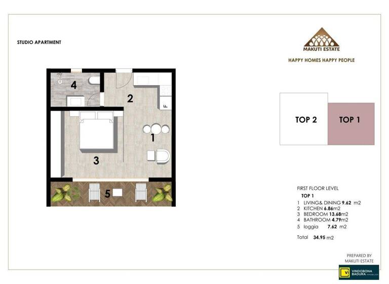 Studio zum Kauf - Erstbezug 64.036 € 1 Zimmer 35 m² 1. Geschoss Paje 73204