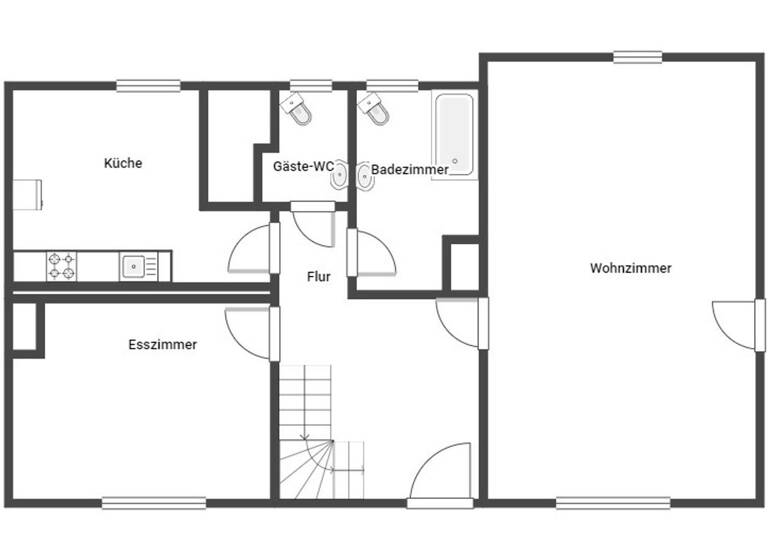 Einfamilienhaus zum Kauf 179.000 € 5 Zimmer 135,1 m² 1.207,1 m² Grundstück Amönau Wetter 35083