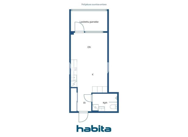 Studio zum Kauf 199.000 € 1 Zimmer 27,5 m² 7. Geschoss Teollisuuskatu 28 Helsinki 00520