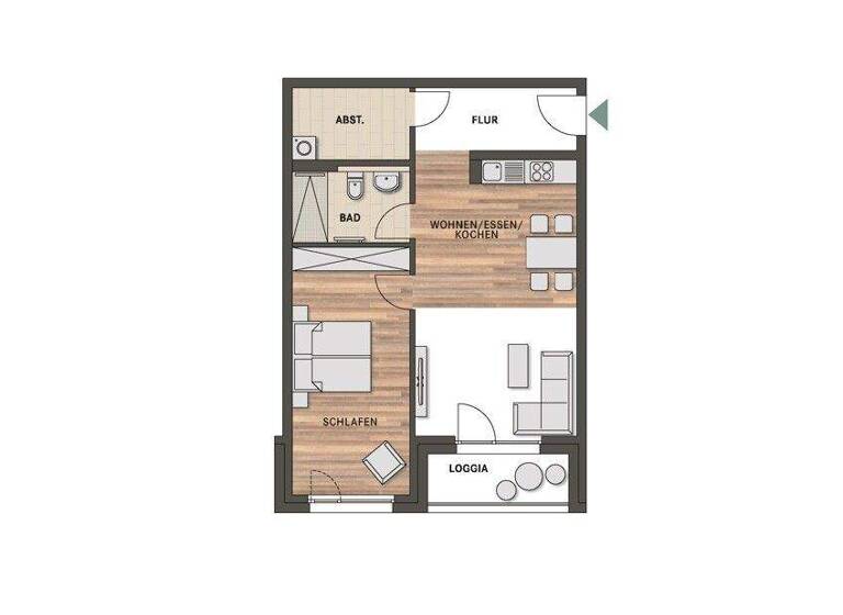 Wohnung zur Miete 805 € 2 Zimmer 68,1 m² EG frei ab 01.04.2026 Villingen Villingen-Schwenningen 78048