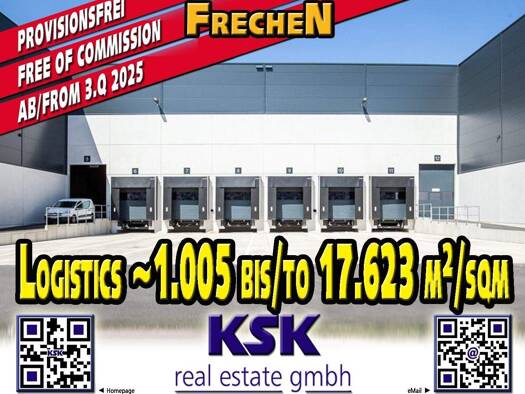 Logistikzentrum zur Miete provisionsfrei 1.005 m² Lagerfläche teilbar von 1.005 m² bis 17.623 m² Frechen 50226
