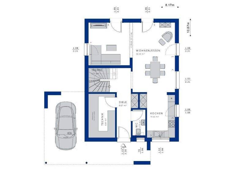 Einfamilienhaus zum Kauf 599.821 € 4 Zimmer 141 m² 660 m² Grundstück Hillegossen Bielefeld 33699