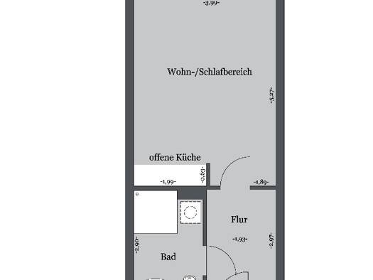 Wohnung zur Miete 417 € 1 Zimmer 33,2 m² 2. Geschoss frei ab 01.12.2026 Hannelore-Kunze-Str. 35 Bemerode Kirchrode - Bemerode - Wülferode 30539