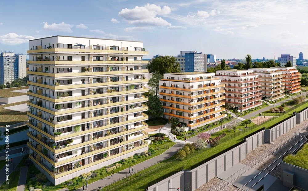 Wohnung zum Kauf 268.000 € 2 Zimmer 50,7 m²<br/>Wohnfläche 5.<br/>Geschoss Dösner Weg 8 Zentrum - Südost Leipzig 04103