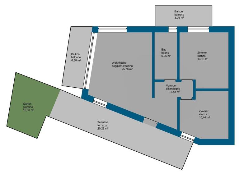 Wohnung zum Kauf - Erstbezug 325.000 € 3 Zimmer 87 m² frei ab sofort Salurn