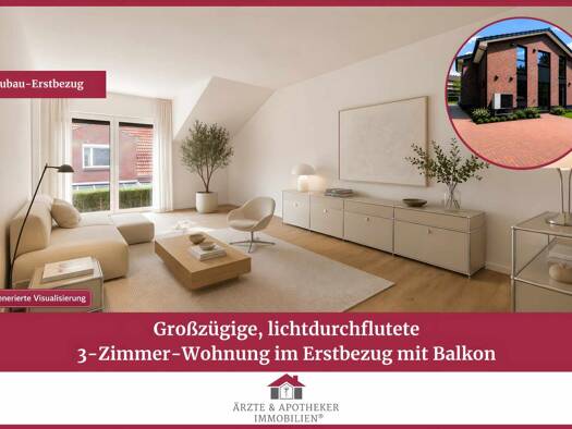 Wohnung zur Miete - Erstbezug 1.440 € 3 Zimmer 61,3 m² frei ab 01.09.2026 Rahlstedt Wandsbek 22145