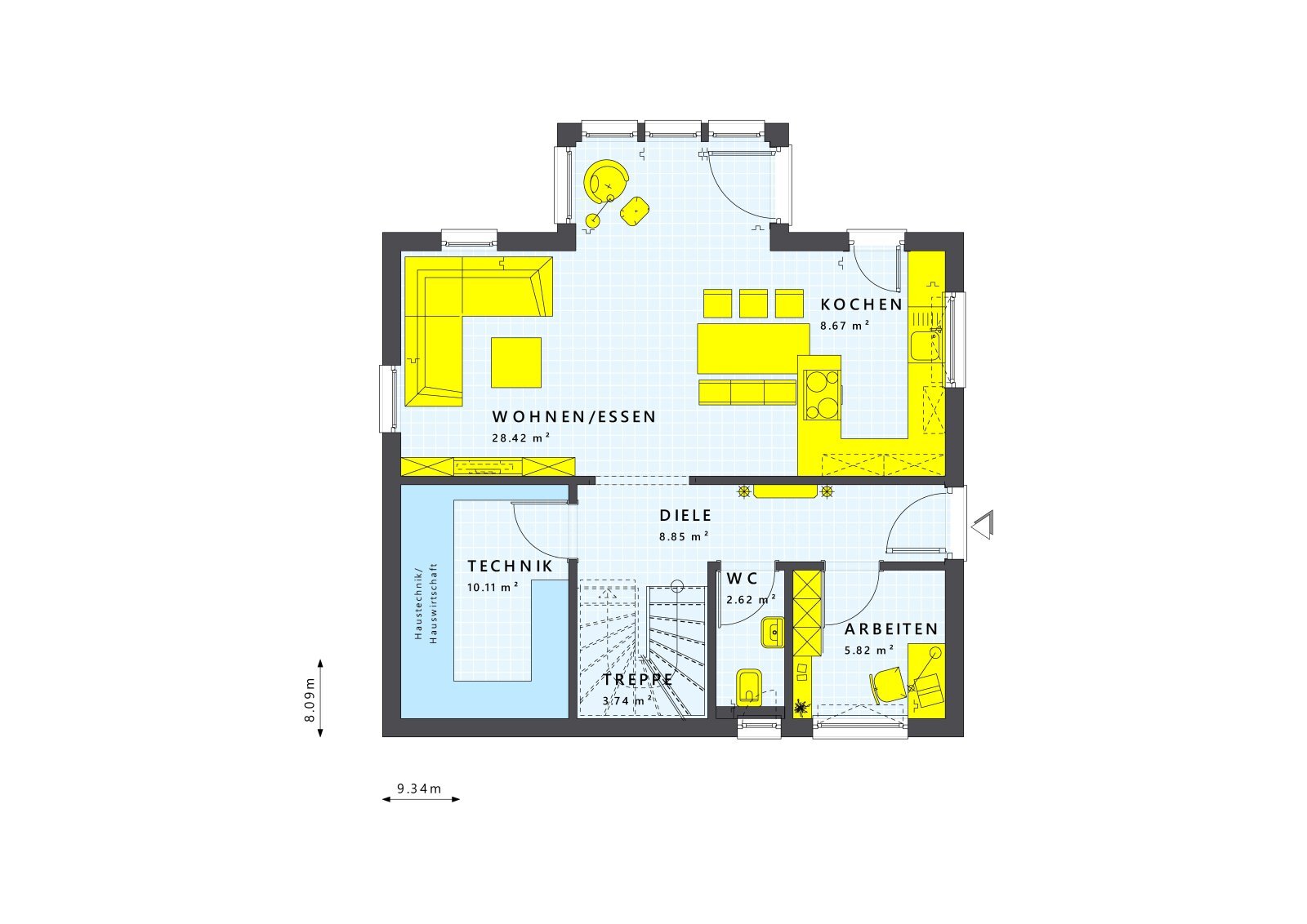 Einfamilienhaus zum Kauf provisionsfrei 604.603 € 4 Zimmer 125 m²<br/>Wohnfläche 820 m²<br/>Grundstück Erlenbach Erlenbach am Main 63906