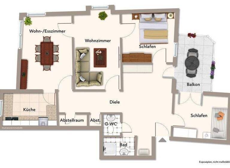 Wohnung zum Kauf 299.900 € 4 Zimmer 84 m² 1. Geschoss Rüsselsheim 65428