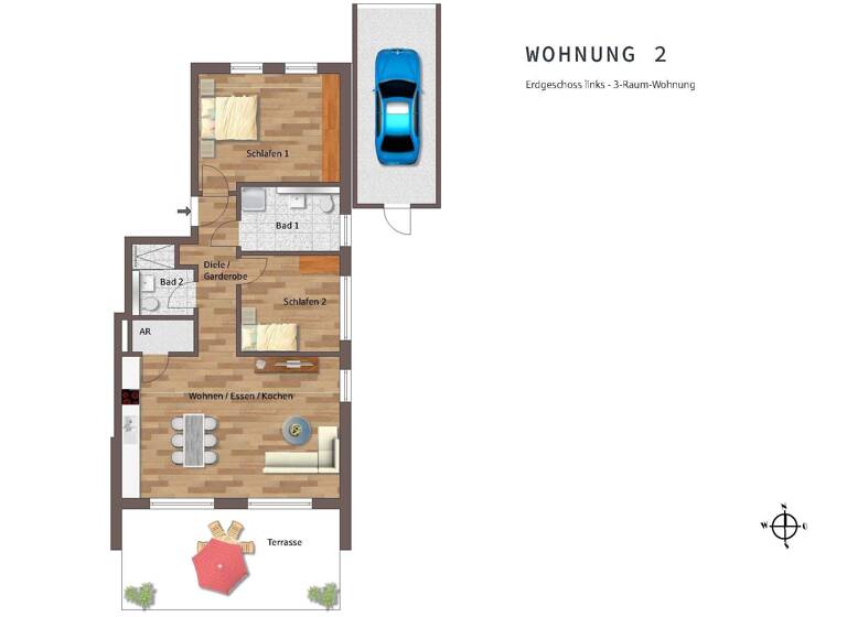 Wohnung zum Kauf - Erstbezug provisionsfrei 544.000 € 3 Zimmer 98,7 m² Speldorf Mülheim 45478