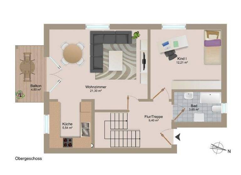 Maisonette zum Kauf 595.000 € 4 Zimmer 100 m² 2. Geschoss Unterbrunn Gauting 82131