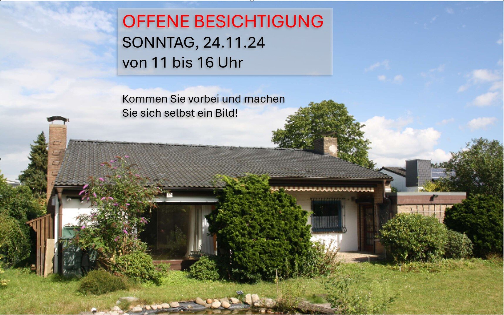 Bungalow zum Kauf provisionsfrei 389.000 € 3 Zimmer 117 m²<br/>Wohnfläche 820 m²<br/>Grundstück ab sofort<br/>Verfügbarkeit Bussardweg 15 Henstedt-Ulzburg 24558