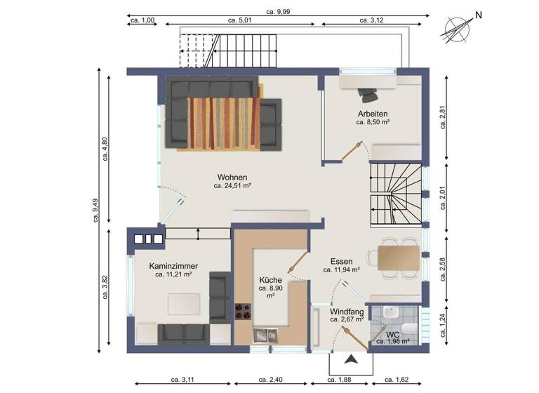 Einfamilienhaus zum Kauf 548.000 € 4,5 Zimmer 137,3 m² 376,3 m² Grundstück Rahlstedt Hamburg / Rahlstedt 22149