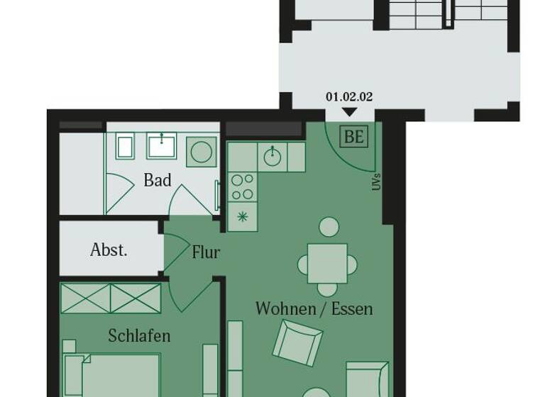 Wohnung zur Miete - Erstbezug 990 € 2 Zimmer 49,3 m² Bischof-Ketteler-Str. 26 Lämmerspiel Mühlheim 63165