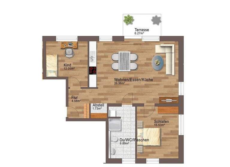 Wohnung zum Kauf provisionsfrei 379.900 € 3 Zimmer 85,5 m² frei ab 01.02.2027 Vöhringen 72189