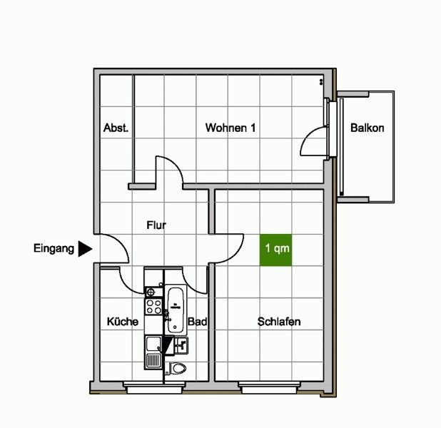 Wohnung zur Miete 443,01 € 2 Zimmer 65,7 m²<br/>Wohnfläche 4.<br/>Geschoss 05.10.2024<br/>Verfügbarkeit Robert-Berndt-Str. 12 Leuben (Altleuben) Dresden 01257