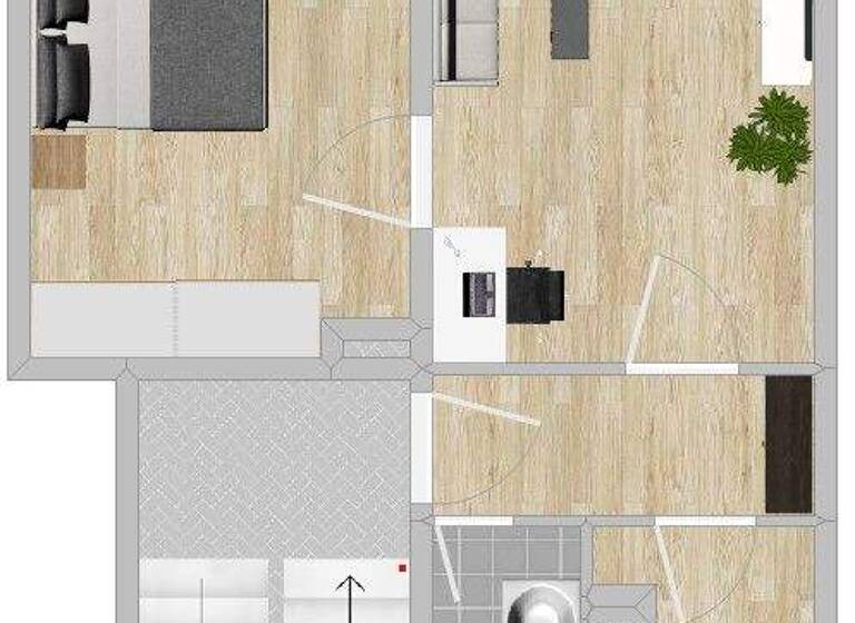 Wohnung zur Miete 294 € 2 Zimmer 48,9 m² EG Poppitzer Str. 53H Altriesa Riesa 01589