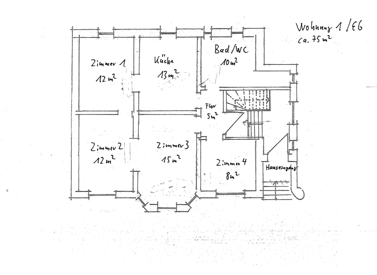 Wohnung zur Miete 825 € 4 Zimmer 75 m² Geschoss 1/2 frei ab sofort Lessingstraße 8 Bernburg 06406