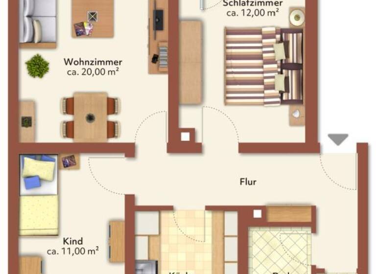 Wohnung zum Kauf 210.000 € 3 Zimmer 70 m²<br/>Wohnfläche Dettingen 72581