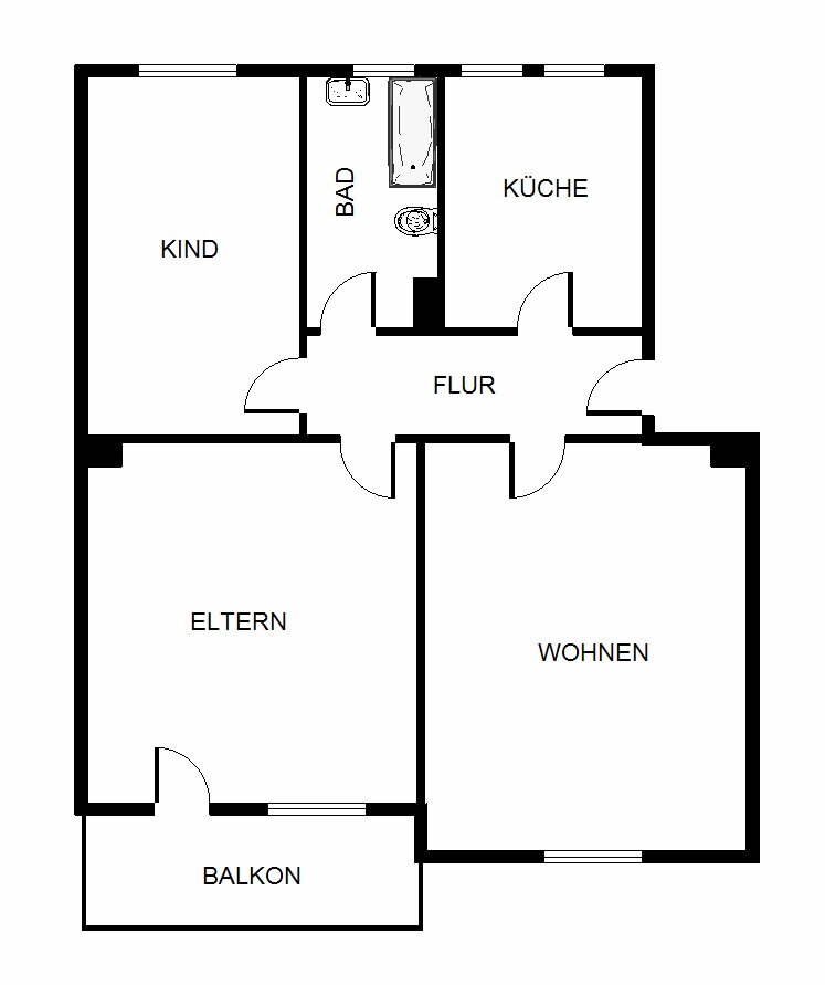 Wohnung zur Miete 449 € 3 Zimmer 57 m²<br/>Wohnfläche 1.<br/>Geschoss Emmyweg 7 Scholven Gelsenkirchen 45896