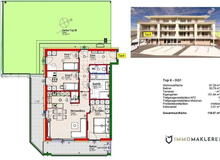 Wohnung zum Kauf - Erstbezug 314.200 € 65,5 m² Hofkirchen im Traunkreis 4492