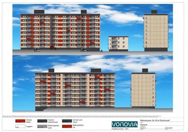 Wohnung zur Miete nur mit Wohnberechtigungsschein 293 € 2,5 Zimmer 60,7 m² 7. Geschoss frei ab 14.12.2024 Rahestr. 16 Hauptfriedhof Dortmund 44309