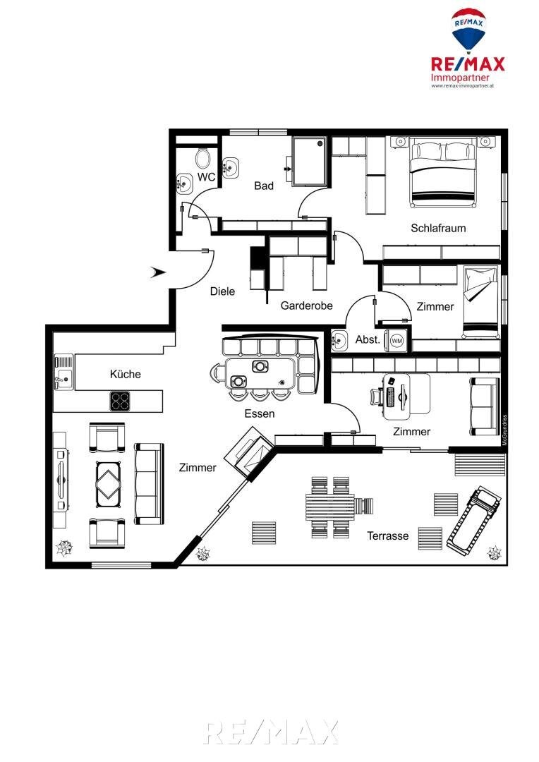 Terrassenwohnung zum Kauf 550.000 € 4 Zimmer 98,5 m²<br/>Wohnfläche 2.<br/>Geschoss Vomp 6134