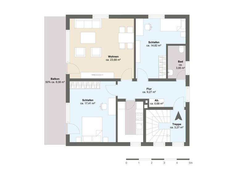 Wohnung zur Miete 800 € 3 Zimmer 80 m² 1. Geschoss Werther 33824