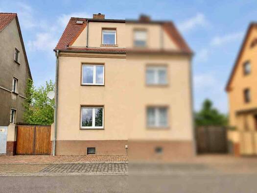 Doppelhaushälfte zum Kauf 53.900 € 4 Zimmer 80 m² 198 m² Grundstück Jeßnitz Raguhn-Jeßnitz 06800