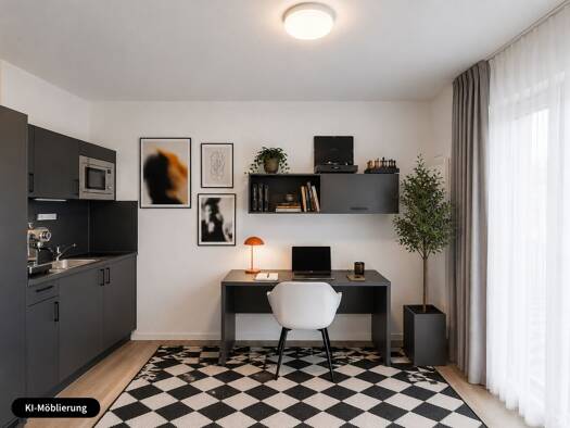 Wohnung zur Miete 525 € 1 Zimmer 20 m² 1. Geschoss Stephanstraße St Peter Nürnberg 90478