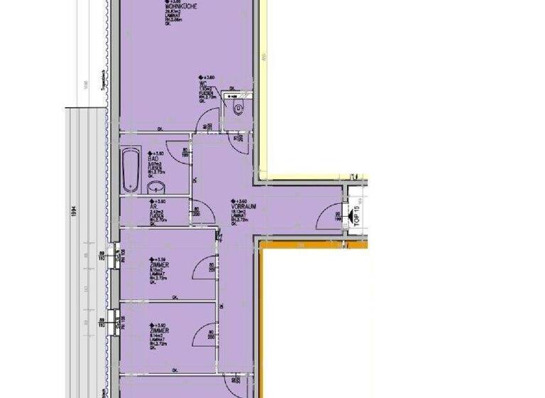Wohnung zur Miete 614 € 4 Zimmer 90,6 m² Jägerberg Steyr 4400