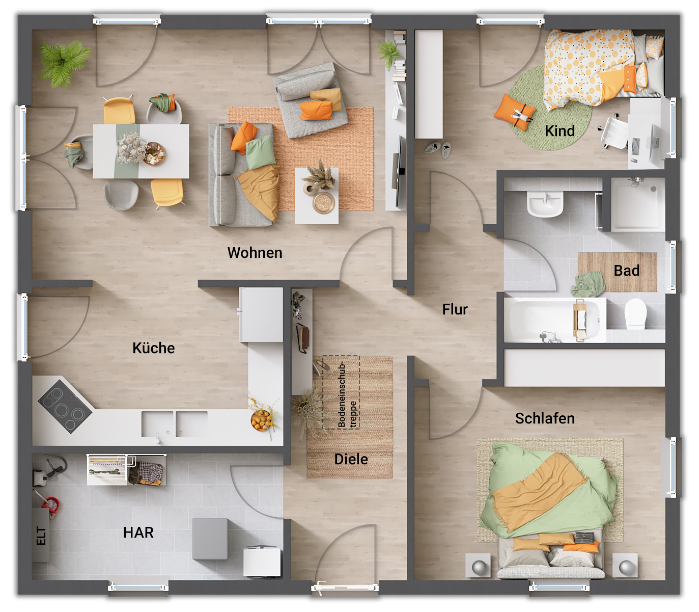 Bungalow zum Kauf provisionsfrei 361.030 € 92 m²<br/>Wohnfläche 407 m²<br/>Grundstück Mitte Bergkamen 59192