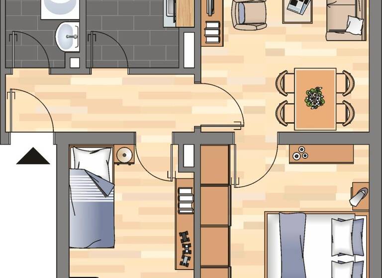 Wohnung zur Miete 389 € 3 Zimmer 51 m² EG frei ab 01.05.2026 Am Huchtert 27 Herbede Witten 58456