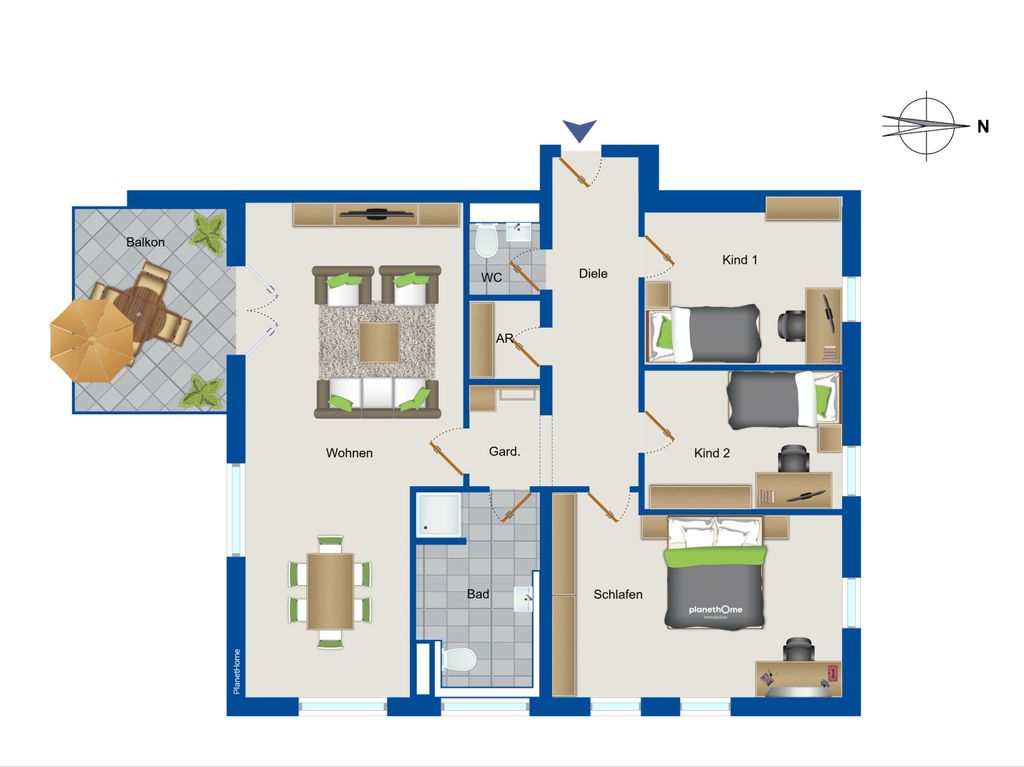 Wohnung zum Kauf 510.000 € 4 Zimmer 115,5 m²<br/>Wohnfläche 3.<br/>Geschoss Mühldorf Mühldorf am Inn 84453