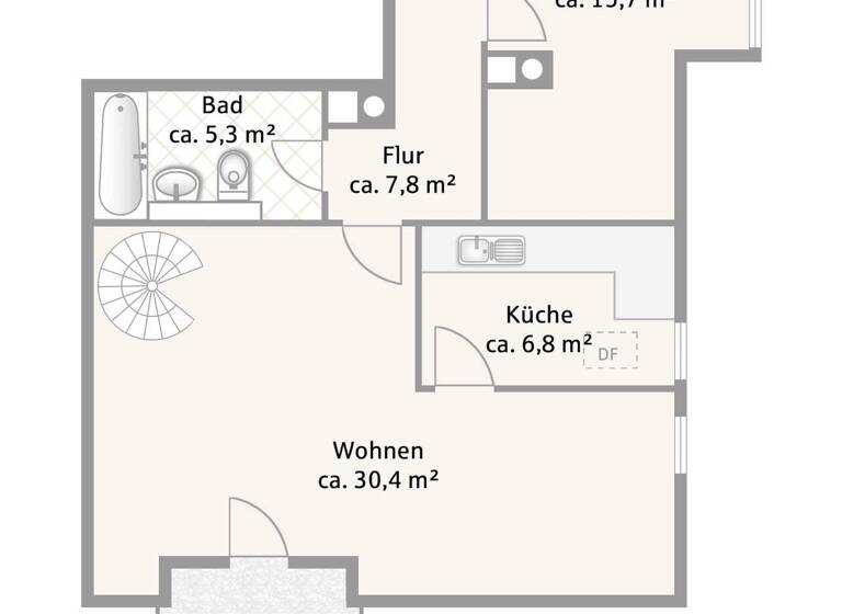 Wohnung zum Kauf 398.000 € 2,5 Zimmer 85 m² 3. Geschoss Ost Rosenheim 83022