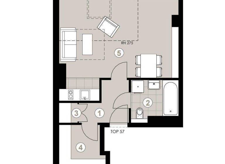 Studio zum Kauf 199.000 € 1 Zimmer 41,5 m² Wien 1140