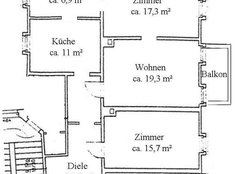 Wohnung zur Miete 780 € 3 Zimmer 82 m² 3 Geschosse frei ab 01.03.2026 Leuben Dresden 01257