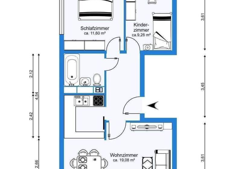 WG-Zimmer zur Miete 345 € 3 Zimmer 57,3 m² 4. Geschoss frei ab 01.06.2026 Alfred-Brehm-Weg 9 Nördliche Neustadt Halle (Saale) 06122