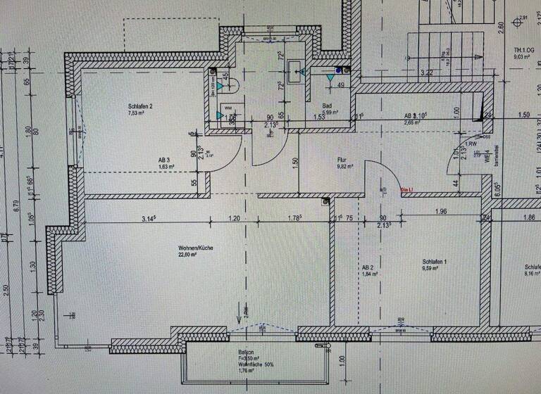 Wohnung zur Miete 1.480 € 2,5 Zimmer 64 m² 1. Geschoss frei ab sofort Bramfelder Chaussee 488 Bramfeld Hamburg 22175