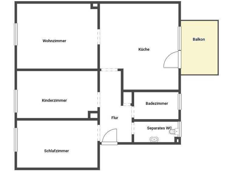 Wohnung zur Miete 679 € 3 Zimmer 66,8 m² EG frei ab 07.04.2026 Saarstraße 82B Kandel 76870