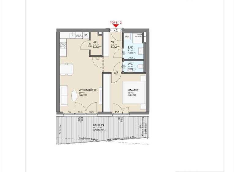 Wohnung zum Kauf - Erstbezug 267.000 € 2 Zimmer 52,2 m² 2. Geschoss Kohldorfer Straße 96 St. Martin Klagenfurt am Wörthersee 9020